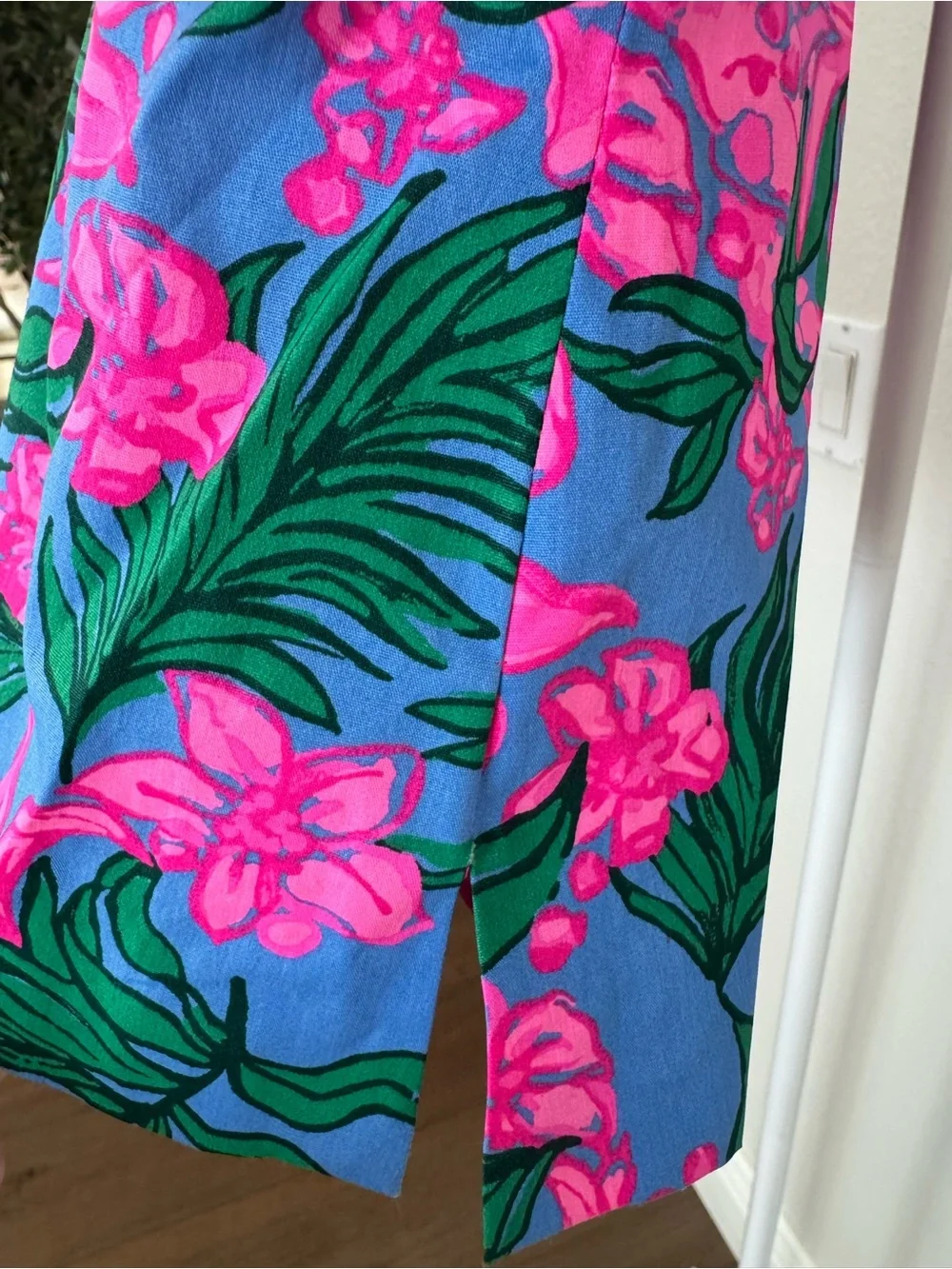🌺Lilly Pulitzer Bitsy Stretch Cotton Top Cerise Pink Safari Sunset NWT